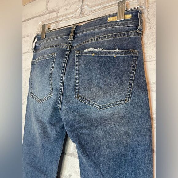 Anthropologie Pilcro and the Letterpress Slim Straight Cropped Jeweled Jeans - Picture 5 of 7